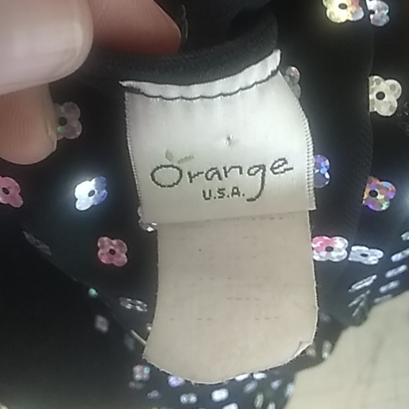 Vintg Multi Color Sequins Halter Top by Orange USA - Picture 4 of 6